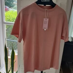 Pink Crew Neck T-Shirt, Small